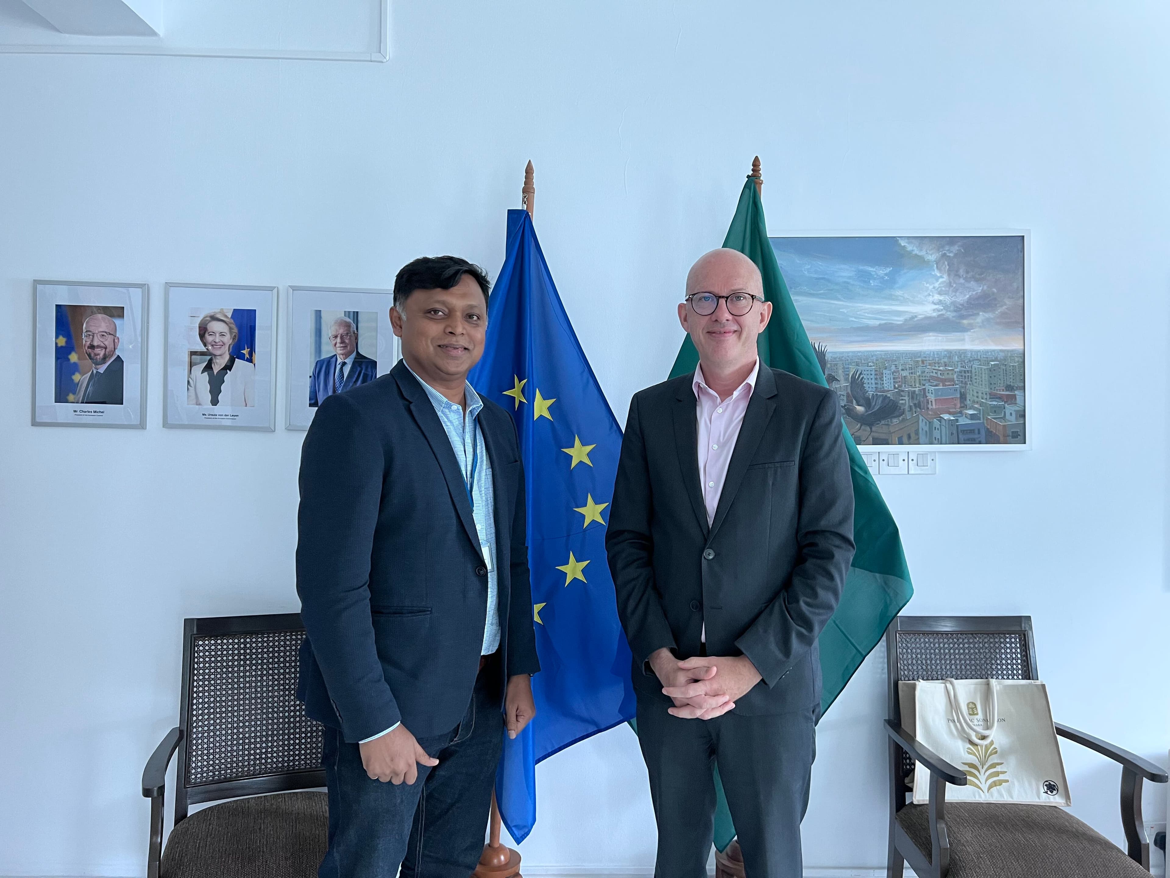 At European office – Ambassador Charles Whiteley